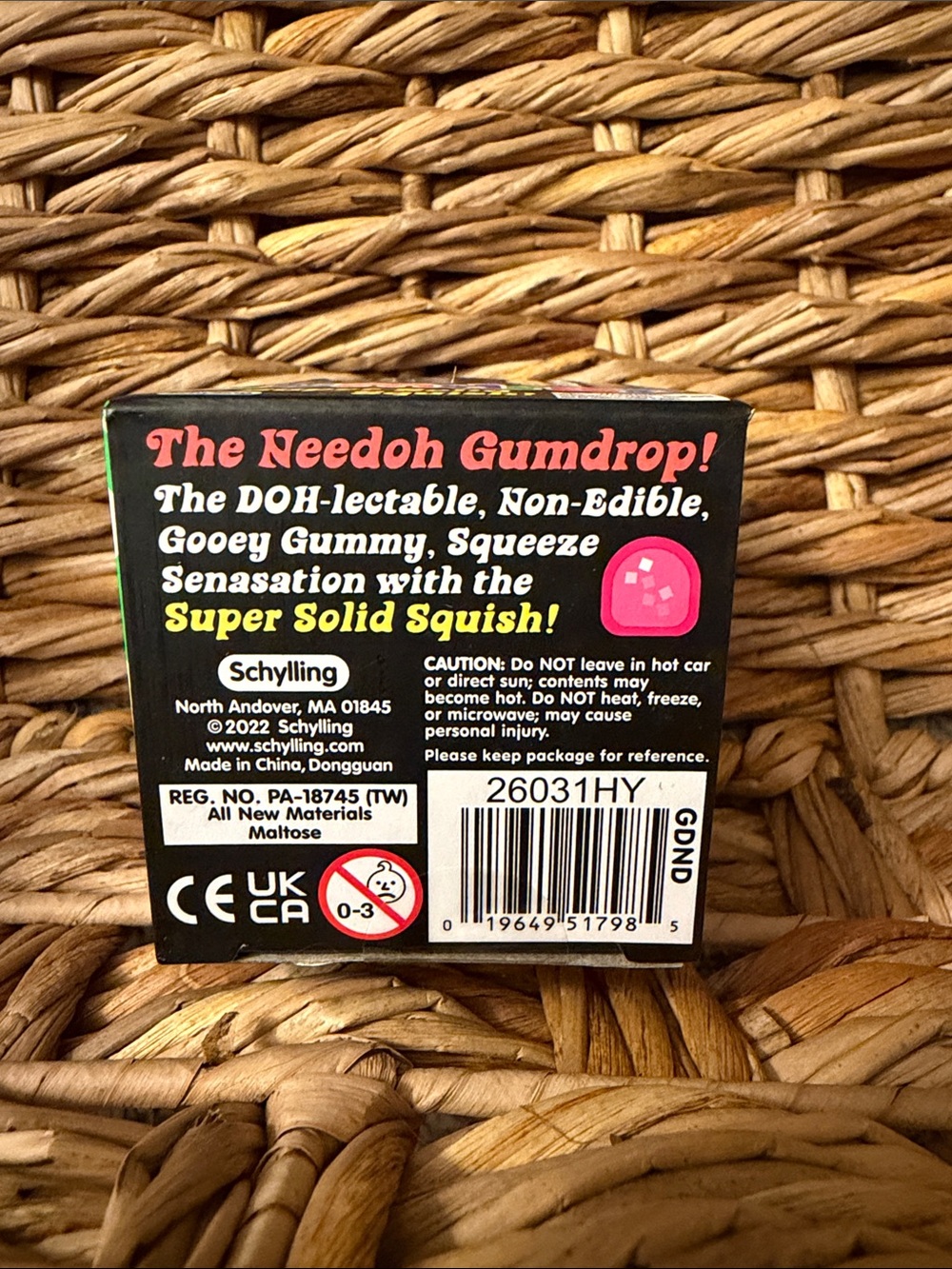 NeeDoh Gumdrop Super Solid Squish! Orange - Picture 2 of 3